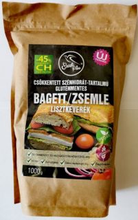 Szafi free csökkentett szénhidrát-tartalmú gluténmentes BAGETT és ZSEMLE lisztkeverék 1kg