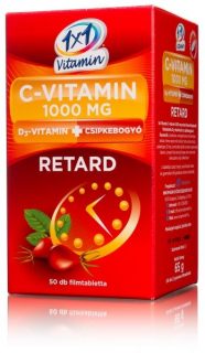 1x1 Vitaday c-vitamin 1000mg + d3-vitamin + csipkebogyó retard 50db