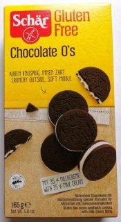 Schar Chocolate O's Disco Ciok gluténmentes keksz 165g (OÉTI:10887/2012)