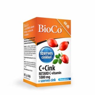 Bioco c+cink retard c-vitamin 1000mg tabletta 60db