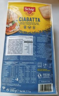 Schar Ciabatta elősütött gluténmentes zsemlék 200g (OÉTI:10466/2012)