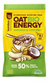 Bombus bio oat energy gluténmentes zabkása BANÁN ÉS KÓKUSZ 65 g