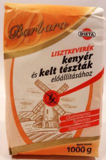 Barbara gluténmentes liszt lisztkeverék kenyér és kelt tésztához 1000g (OÉTI:730)