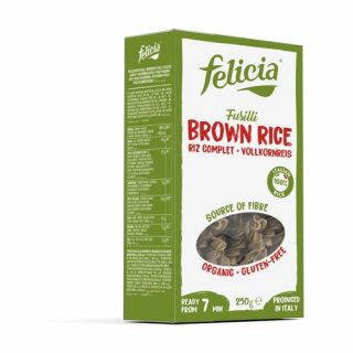 Felicia Bio barnarizs Fussilli-orsó gluténmentes rizstészta 250g