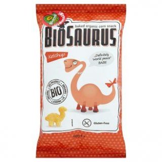 Biopont biosaurus gluténmentes bio kukoricás snack ketchupos 50g