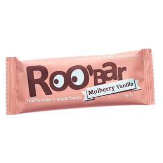 Roobar bio vegán gyümölcsszselet fehér eper-vanília 30g