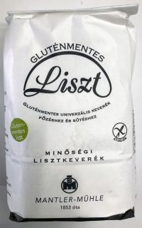 SÉRÜLT CSOMAGOLÁSÚ - Mantler gluténmentes és laktózmentes lisztkeverék 1kg