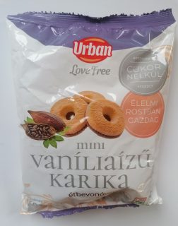 Urbán love free mini VANÍLIA ÍZŰ KARIKA hozzáadott cukor nélkül 160g