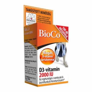 Bioco d3-vitamin 2000NE tabletta 100db