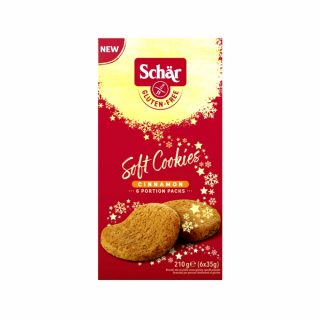 Schar Soft Cookies Fahéjas gluténmentes keksz 210g