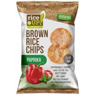 RICE UP PAPRIKÁS gluténmentes barnarizs chips 60g
