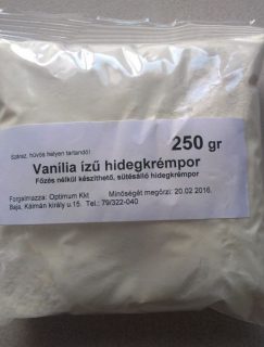 Mester Család VANÍLIÁS - sütésálló hidegkrémpor 250g