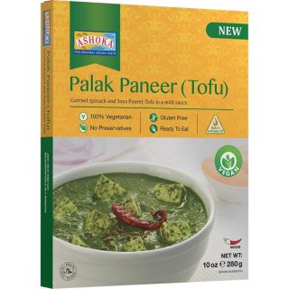 Ashoka Palak Paneer indiai spenótcurry friss tofuval közepesen fűszeres szószban 280g