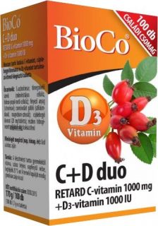 Bioco C+D Duo 2000IU tabletta 100db