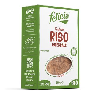 Felicia bio  BARNA rizs FARFALLE gluténmentes tészta 250g