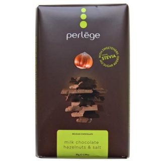 PERLEGE belga tejcsokoládé steviával SÓS-MOGYORÓS 85g