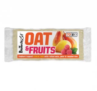 Biotech oat&fruits zabszelet joghurtos körte-alma 70g