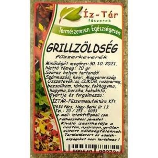 Fűszerkeverék grillzöldség 20g - ÍZ-TÁR
