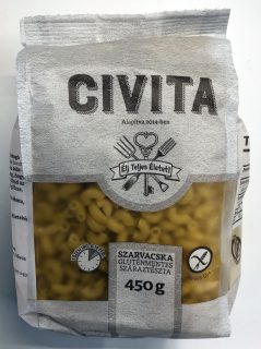 Civita kukorica SZARVACSKA gluténmentes tészta 450g