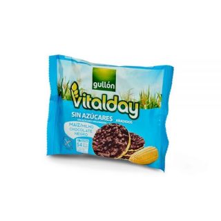 Gullón vitalday gluténmentes étcsokoládés puffasztott kukoricaszelet cukor hozzáadása nélkül 25g
