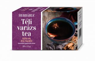 Herbária téli varázs SZILVA-FAHÉJ ízű tea 20 filter
