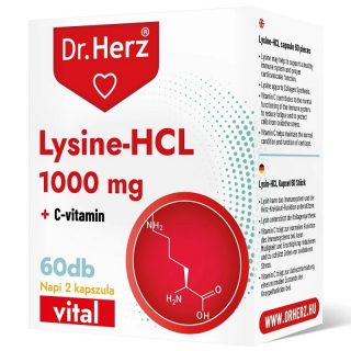 DR Herz Lysine-HCL + c-vitamin tabletta 60db
