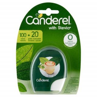 Canderel stevia alapú édesítő tabletta 100+20 db