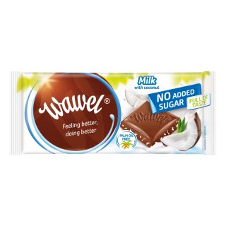 Wawel no added sugar tejcsokoládé KÓKUSSZAL 100g