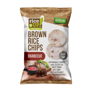 RICE UP BARBECUE izű gluténmentes barnarizs chips 60g