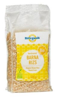 Biorganik bio barna rizs kerekszemű 500g