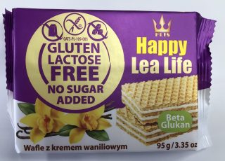 Lea Life gluténmentes - laktózmentes és hozzáadott cukormentes VANÍILÁS ostya 95g