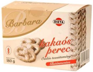 Barbara gluténmentes kakaós perec 150g (OÉTI:14011/2014)
