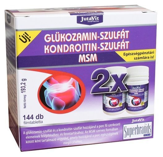 JutaVit Glükozamin+Kondroitin+MSM 72db 72db mindössze Ft-ért az Egészségboltban!