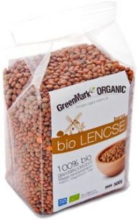 Greenmark bio lencse barna 500g