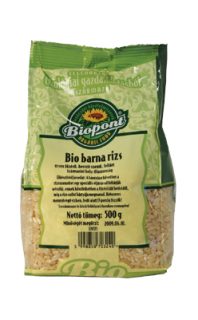 Biopont bio barna rizs gyorsfőzésű hosszú szemű 500g