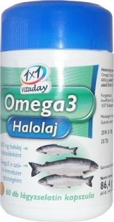 1x1 vitaday omega-3 halolaj kapszula 60db