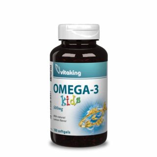 Vitaking omega3 halolaj kids tabletta 500mg 100db