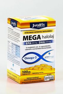 Jutavit mega halolaj omega-3 lágykapszula 100db