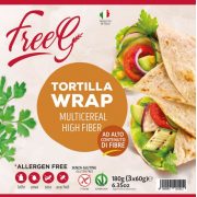 FreeG Gluténmentes Teljeskiőrlésű Tortilla Wrap 180g 