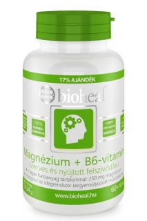 Bioheal magnézium+b6-vitamin 70db