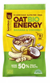 Bombus bio oat energy gluténmentes zabkása BANÁN ÉS KÓKUSZ 65 g
