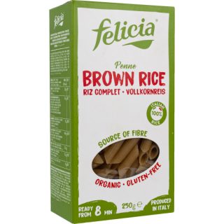 Felicia Bio barnarizs Penne gluténmentes rizstészta 250g