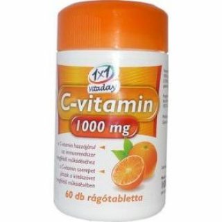 1x1 vitaday c-vitamin 1000 mg rágótabletta 60db