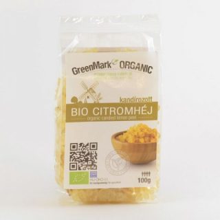 Greenmark bio kandírozott citromhéj 100g