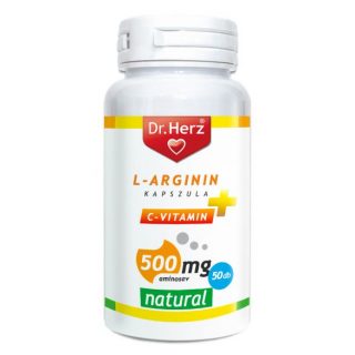 DR Herz L-Arginin+C-vitamin 500 mg kapszula 50 db