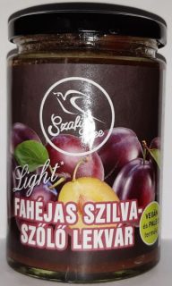 Szafi free light fahéjas szilva-szőlő lekvár 350g