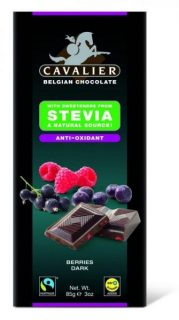 Cavalier Étcsokoládé szárított bogyós gyümölcsökkel 85g