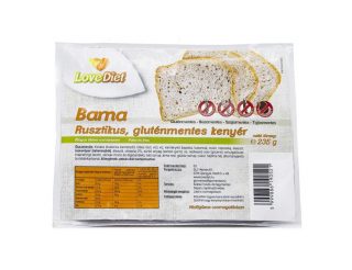 Love Diet Rusztikus gluténmentes barna kenyér 235g