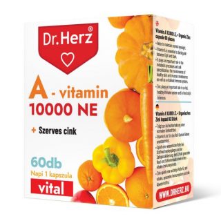 Dr.Herz A-Vitamin 10000 NE+Szerves Cink 60 db kapszula