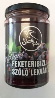 Szafi free FEKETERIBIZLI-SZŐLŐ lekvár 350g